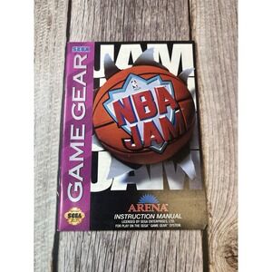 NBA Jam Sega Game Gear Manual Only